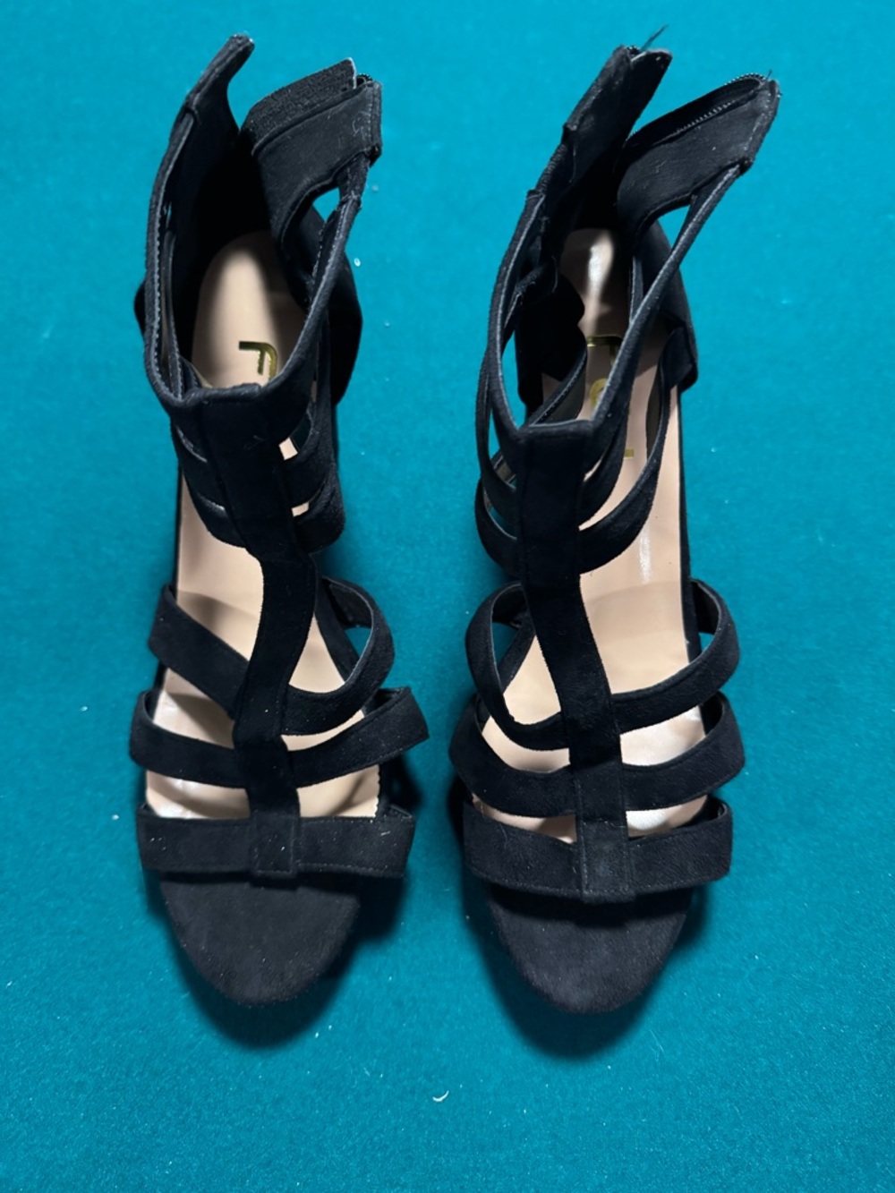 FSJ Open Toe Chunky Heel - Sz 13